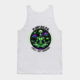 Namaste Alien Tank Top